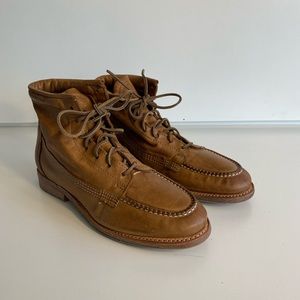 Vintage Shoe Company - Men’s Brown Leather Boots - Size: US9.5 EU:44